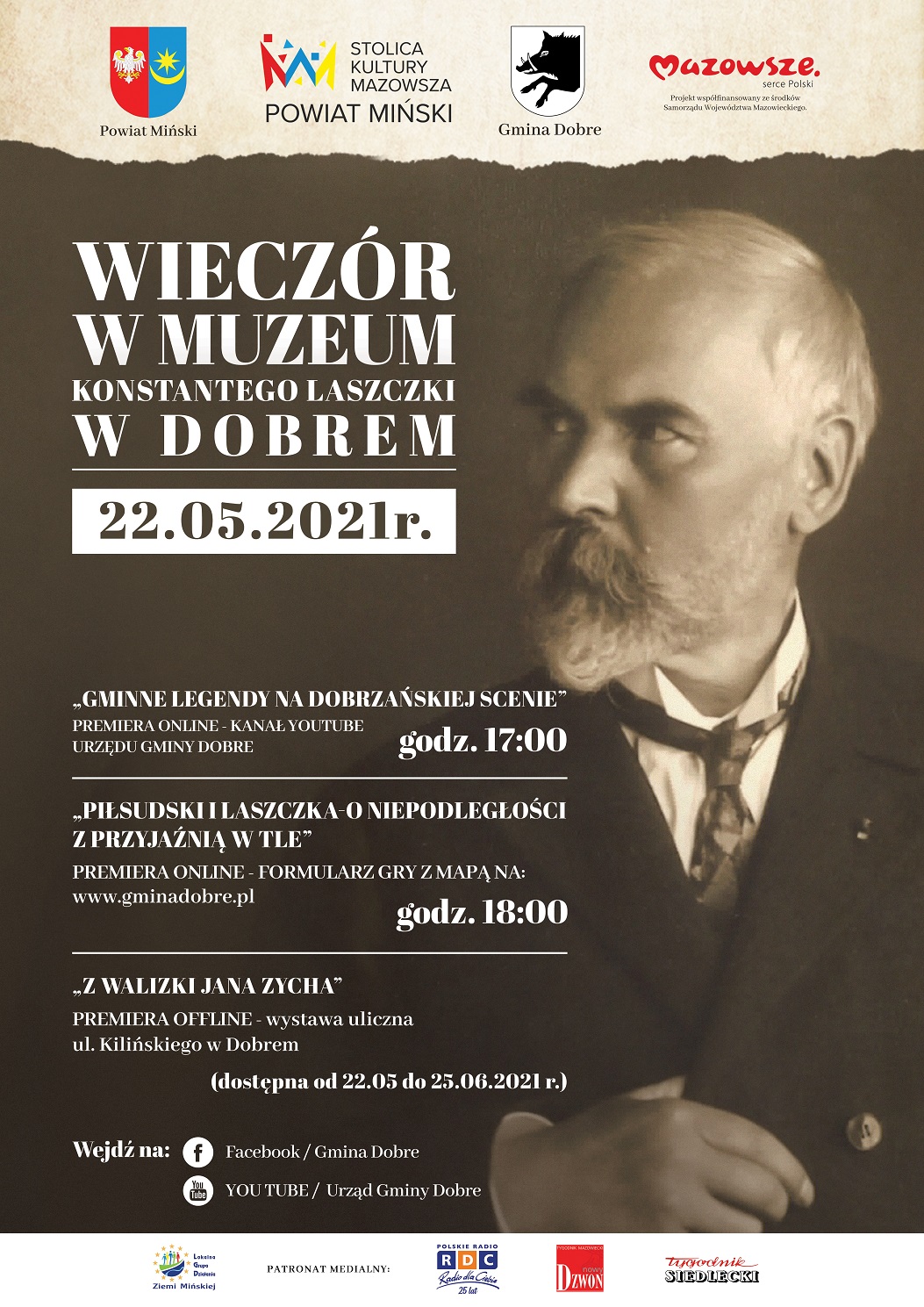 Wieczór w muzeum Konstantego Laszczki w Dobrem
