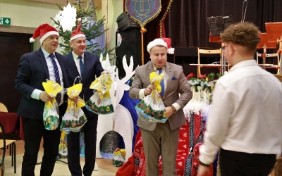 Świąteczne spotkanie Orkiestry Dętej im. Jana Pawła II w Kałuszynie._41