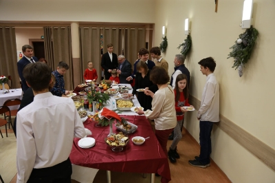 Świąteczne spotkanie Orkiestry Dętej im. Jana Pawła II w Kałuszynie._42